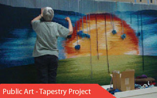 public arts tapestry